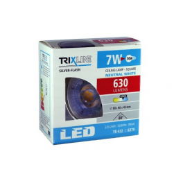 TR 422 7W 500lm 4200K fényes króm négyzet spot lámpa 90x90x45mm